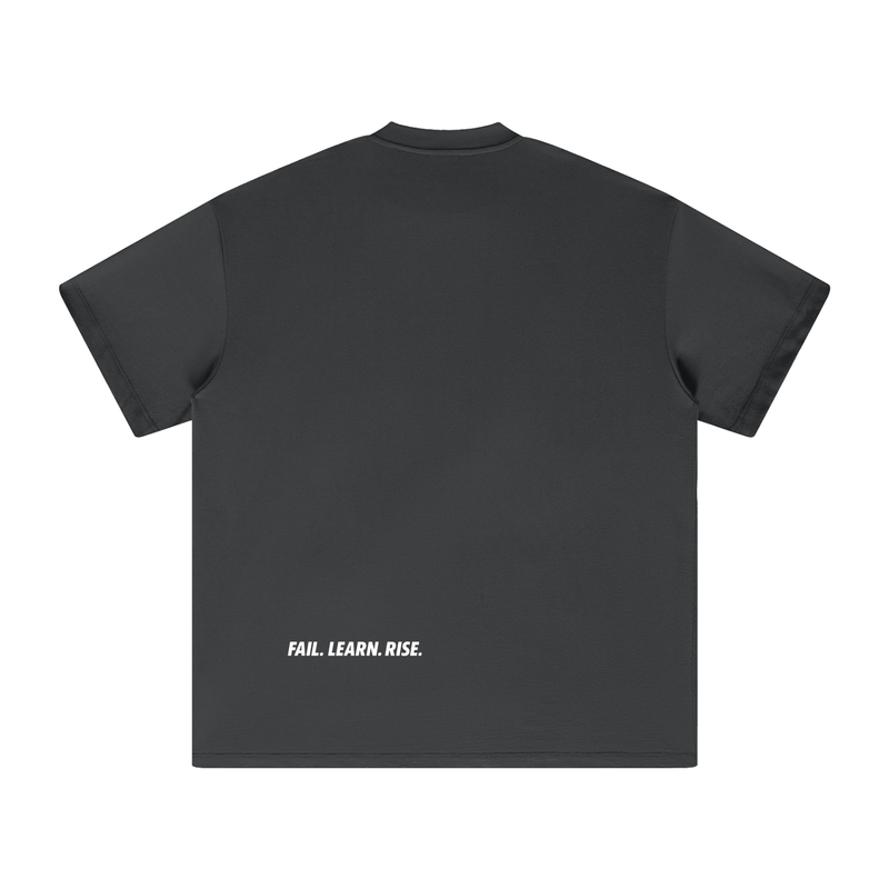 rtc,reborn to conquer,heavy tee,winter drop,fail learn rise,essential tee,heavyweight cotton,streetwear,earth tone tee,unisex tee