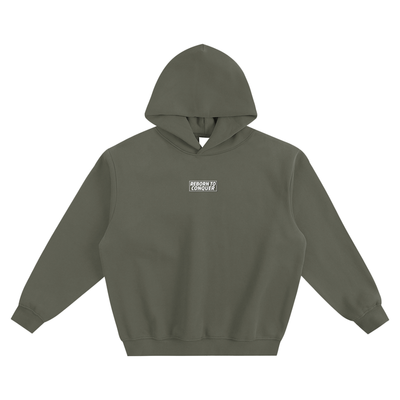 Reborn To Conquer,RTC,Winter Drop Collection,Fail Learn Rise,Motivational Streetwear,Inspirational Clothing,Hoodie,Sweatshirt,Fleece Apparel,Streetwear Casual