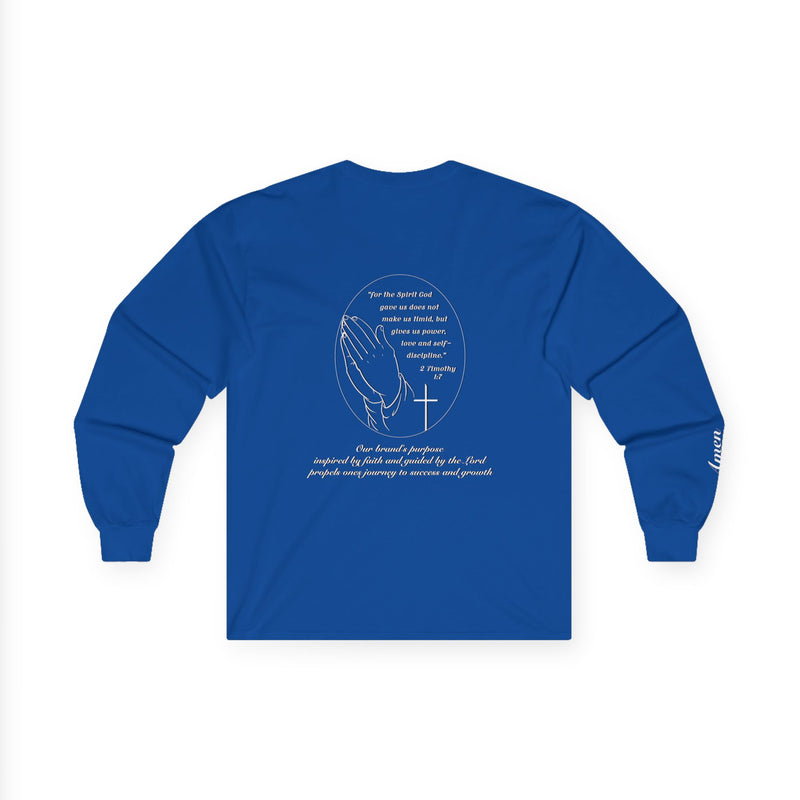 "Faith" Edition - Cotton Long Sleeve Tee 2 Timothy 1:7