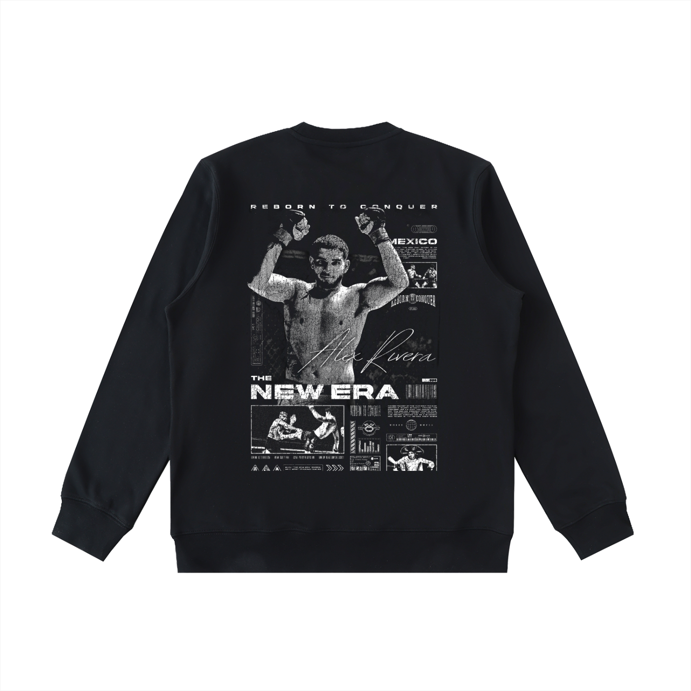 unisex crewneck,cotton blend crewneck,streetwear crewneck,fall crewneck,comfortable crewneck,rtc fighter merch,reborn to conquer,mma merch,athlete apparel