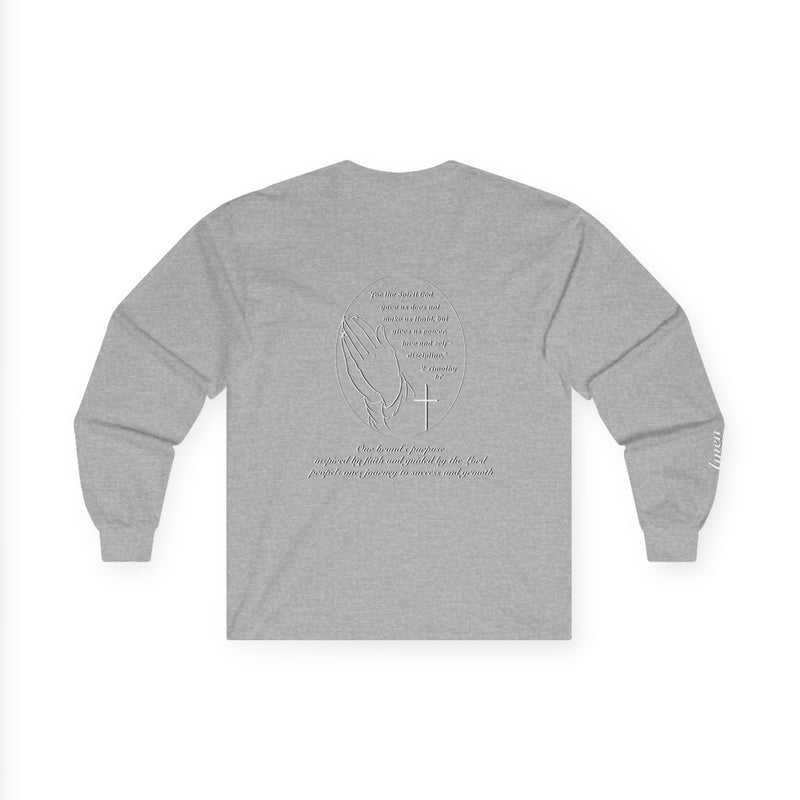 "Faith" Edition - Cotton Long Sleeve Tee 2 Timothy 1:7
