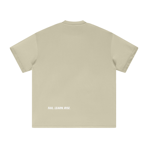 rtc,reborn to conquer,heavy tee,winter drop,fail learn rise,essential tee,heavyweight cotton,streetwear,earth tone tee,unisex tee