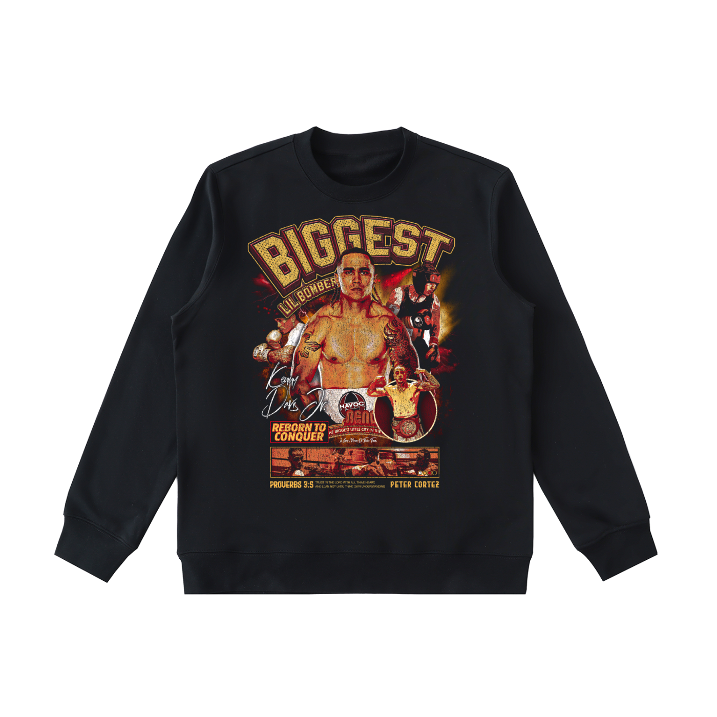 Biggest Little Bomber,RTC Apparel,Reborn To Conquer,Reno Boxing,Fight Team Apparel,Fighter Merch,Streetwear Brand,Oversized Streetwear