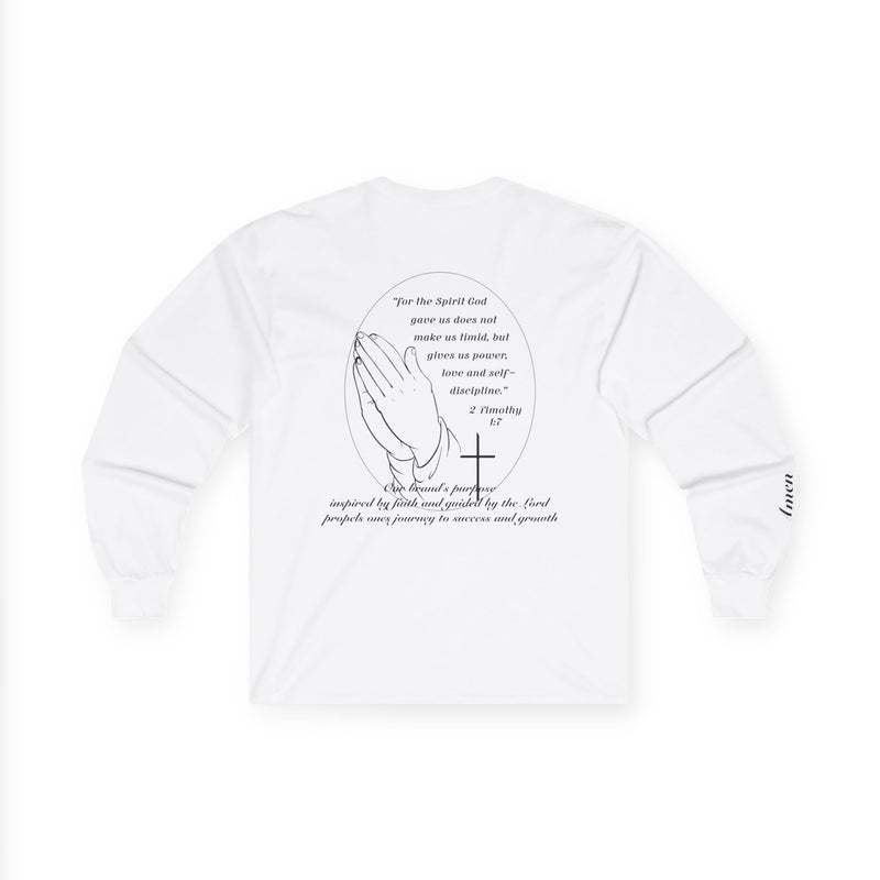 "Faith" Edition - Cotton Long Sleeve Tee 2 Timothy 1:7