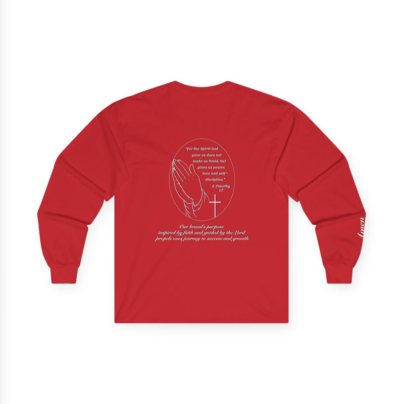 "Faith" Edition - Cotton Long Sleeve Tee 2 Timothy 1:7