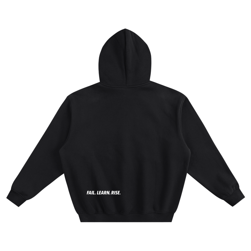Reborn To Conquer,RTC,Winter Drop Collection,Fail Learn Rise,Motivational Streetwear,Inspirational Clothing,Hoodie,Sweatshirt,Fleece Apparel,Streetwear Casual