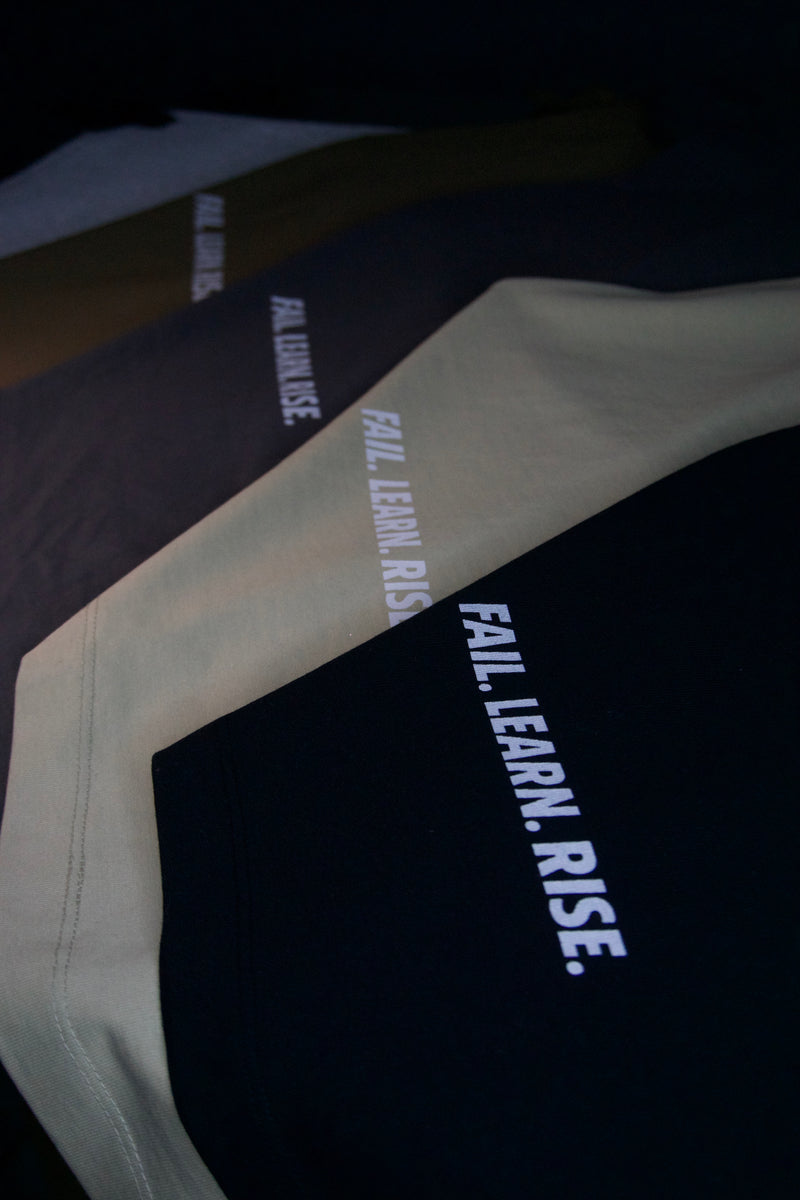 Fail. Learn. Rise. Heavyweight Tee