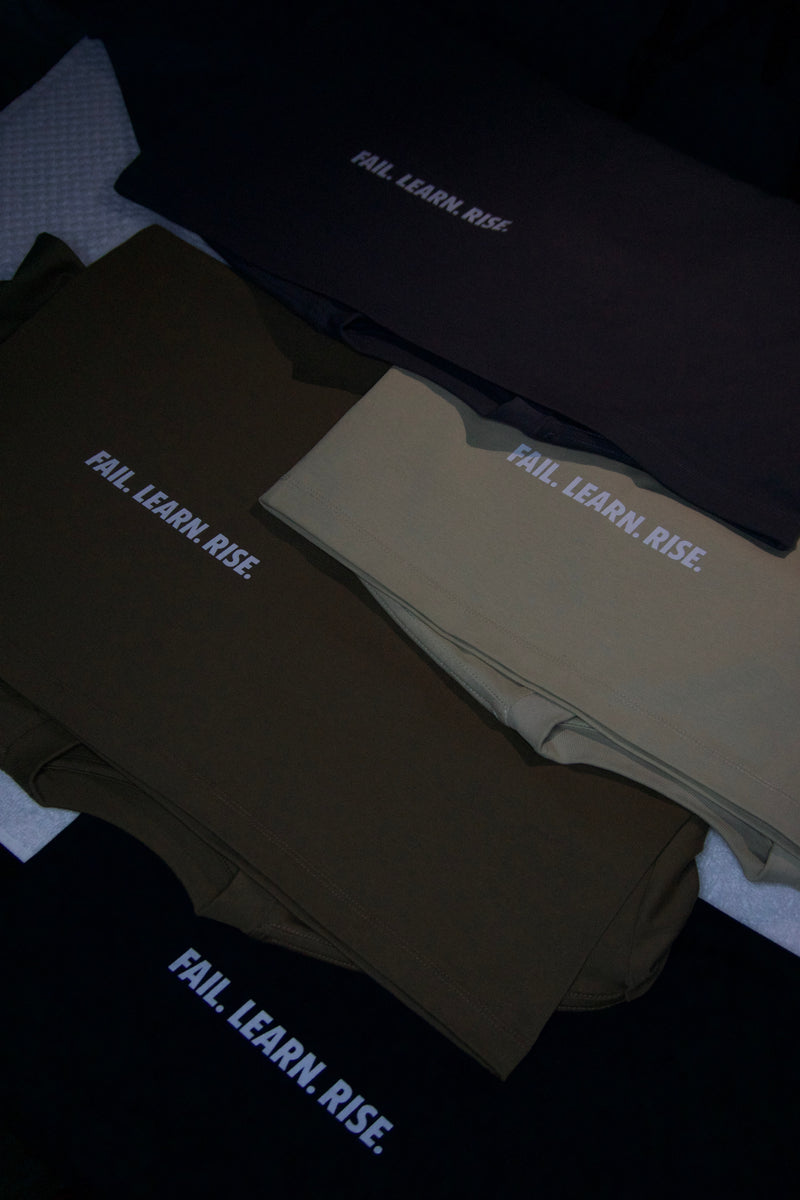 Fail. Learn. Rise. Heavyweight Tee