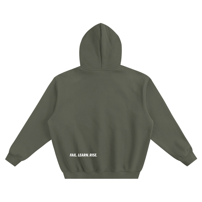 Reborn To Conquer,RTC,Winter Drop Collection,Fail Learn Rise,Motivational Streetwear,Inspirational Clothing,Hoodie,Sweatshirt,Fleece Apparel,Streetwear Casual