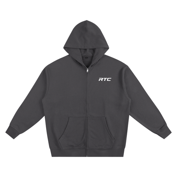 Reborn To Conquer,RTC,The Chosen Collection,Motivational Apparel,Heavyweight Zip Hoodie,Unisex Hoodie,Streetwear Hoodie,Streetwear Casual,Thick Zip Hoodie,Outdoor Hoodie