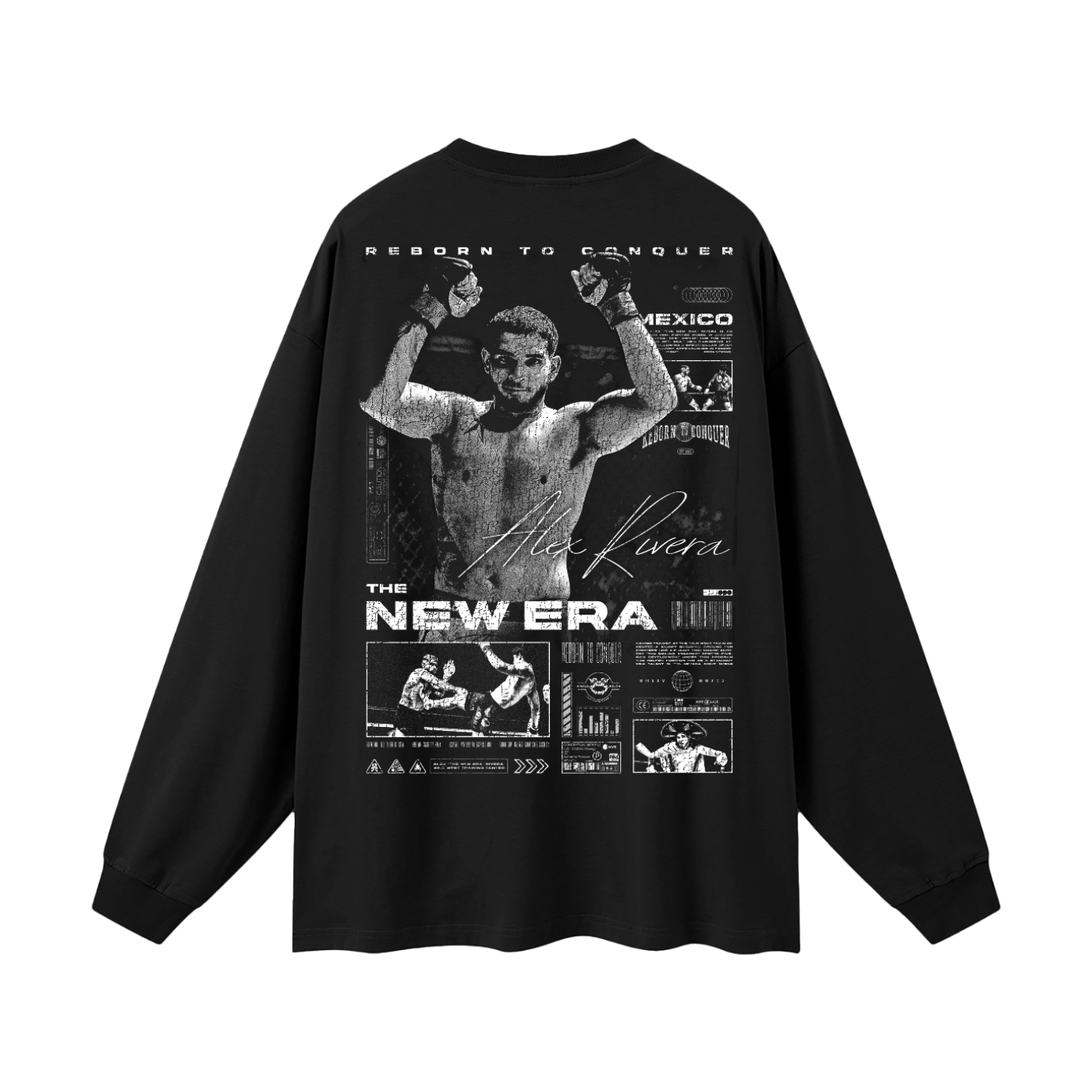 Reborn To Conquer,RTC,Limited Edition,Long Sleeve Tee,Streetwear Tee,Chosen By God,Lightweight Long Sleeve,Large Print Tee